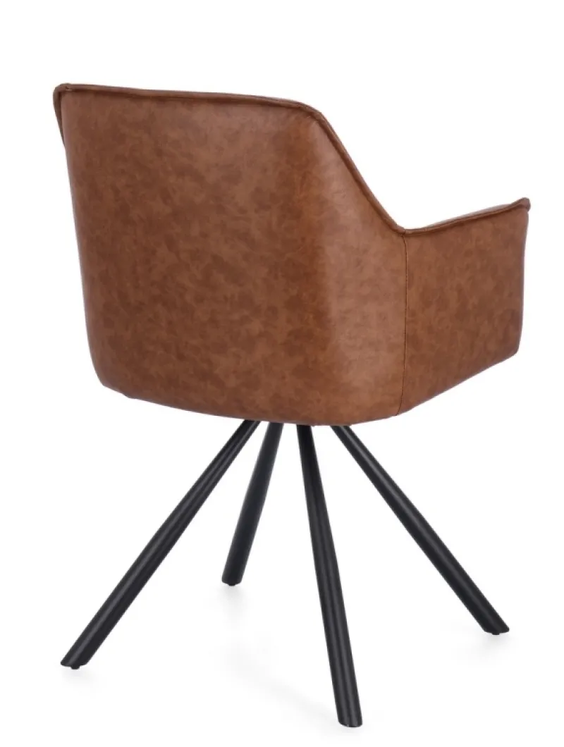 Best Bizzotto SEDIA C-BR GIREV.BREVAL MARRONE CHIARO