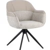 Hot Bizzotto SEDIA C-BR GIREVOLE ISOTTA BEIGE