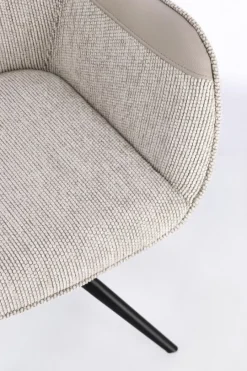 Hot Bizzotto SEDIA C-BR GIREVOLE ISOTTA BEIGE