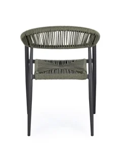 Bizzotto SEDIA C-BR JANDIA ANTRACITE/VERDE