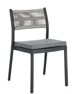 Clearance Bizzotto SEDIA C-C ALVIN ANTRACITE/GRIGIO CHIARO