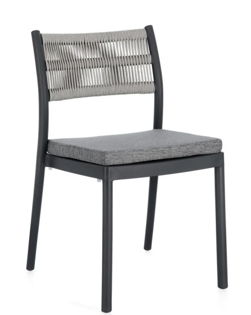 Clearance Bizzotto SEDIA C-C ALVIN ANTRACITE/GRIGIO CHIARO