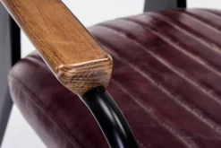 Sale Bizzotto SEDIA CON BRACCIOLI IN ECOPELLE BORDEAUX - NELLY