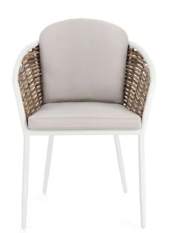 Hot Bizzotto SEDIA CON CUSCINO BIANCO YK11 - MARIBELA