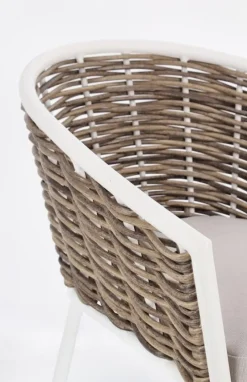 Hot Bizzotto SEDIA CON CUSCINO BIANCO YK11 - MARIBELA