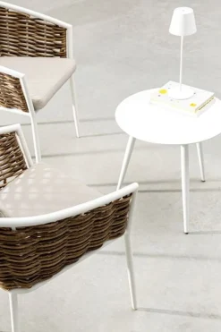 Hot Bizzotto SEDIA CON CUSCINO BIANCO YK11 - MARIBELA