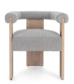 Online Bizzotto SEDIA EFFETTO BOUCLE' NATURALE GRIGIO - AGAPE