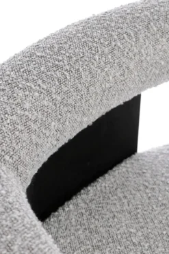 Best Bizzotto SEDIA EFFETTO BOUCLE' NERO GRIGIO - AGAPE