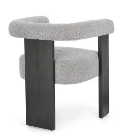 Best Bizzotto SEDIA EFFETTO BOUCLE' NERO GRIGIO - AGAPE