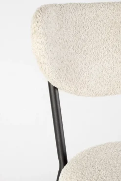 Clearance Bizzotto SEDIA EFFETTO BOUCLE' NATURALE - LUDMILLA