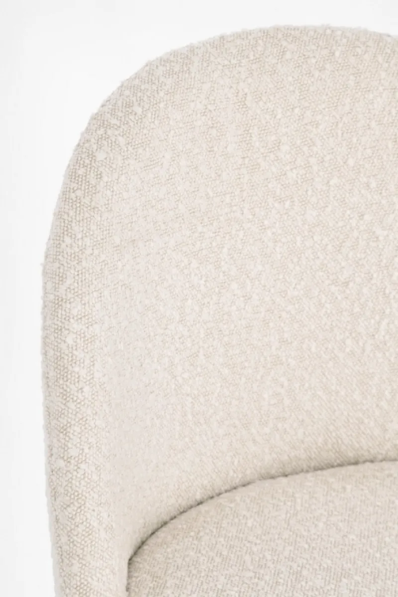 Bizzotto SEDIA EFFETTO BOUCLE' ORO/AVORIO - TANYA