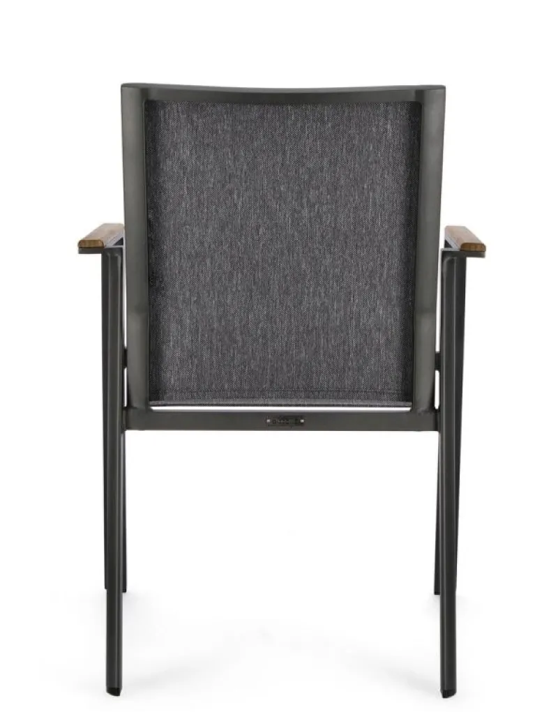Online Bizzotto SEDIA IN ALLUMINIO ANTRACITE GK52 - CAMERON