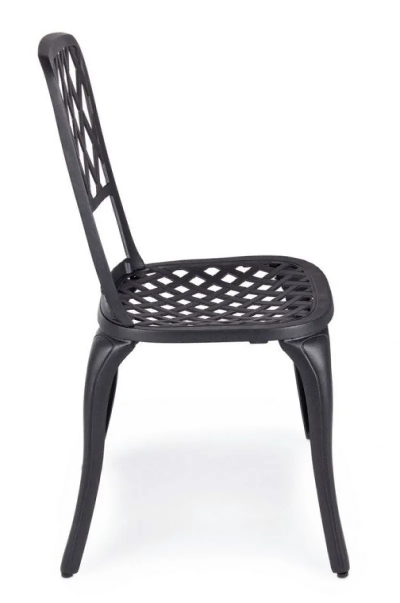 Best Bizzotto SEDIA IN ALLUMINIO ANTRACITE - FAENZA