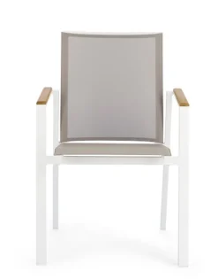 Discount Bizzotto SEDIA IN ALLUMINIO BIANCO GK50 - CAMERON