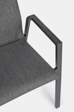 Online Bizzotto SEDIA IN ALLUMINIO IMPILABILE ANTRACITE JX55 - ODEON