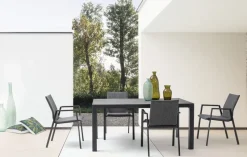 Online Bizzotto SEDIA IN ALLUMINIO IMPILABILE ANTRACITE JX55 - ODEON