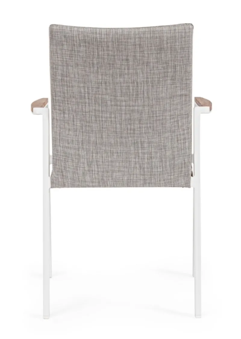 Bizzotto SEDIA IN ALLUMINIO IMPILABILE BIANCO WG20 - JALISCO