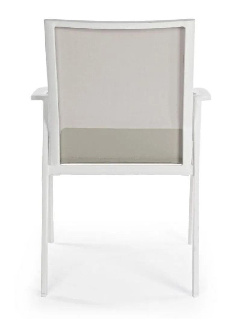 Sale Bizzotto SEDIA IN ALLUMINIO IMPILABILE BIANCO GK50 - CRUISE