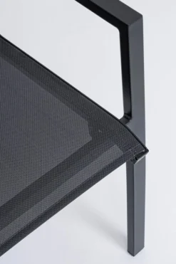 New Bizzotto SEDIA IN ALLUMINIO IMPILABILE ANTRACITE JX55 - KRION