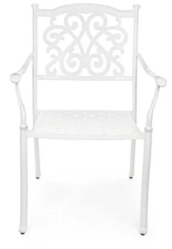 Discount Bizzotto SEDIA IN ALLUMINIO IMPILABILE BIANCA- IVREA