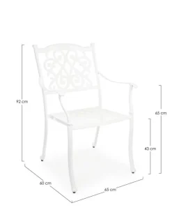 Discount Bizzotto SEDIA IN ALLUMINIO IMPILABILE BIANCA- IVREA