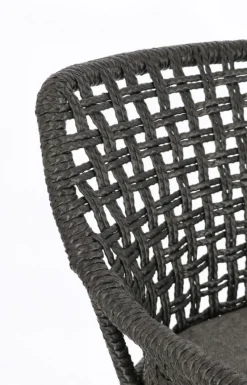 Clearance Bizzotto SEDIA IN ALLUMINIO NERA - WILSON