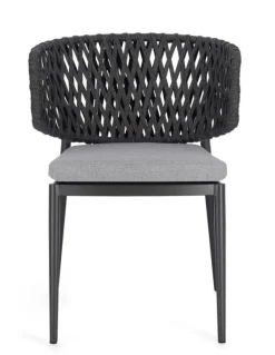 Clearance Bizzotto SEDIA IN CORDA ANTRACITE WG21 - NOELIA