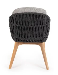 Bizzotto SEDIA IN CORDA ANTRACITE - TAMIRES