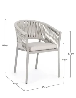 Outlet Bizzotto SEDIA IN CORDA MOON WG24 - FLORENCIA