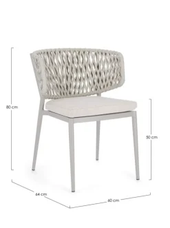 Outlet Bizzotto SEDIA IN CORDA MOON WG24 - NOELIA