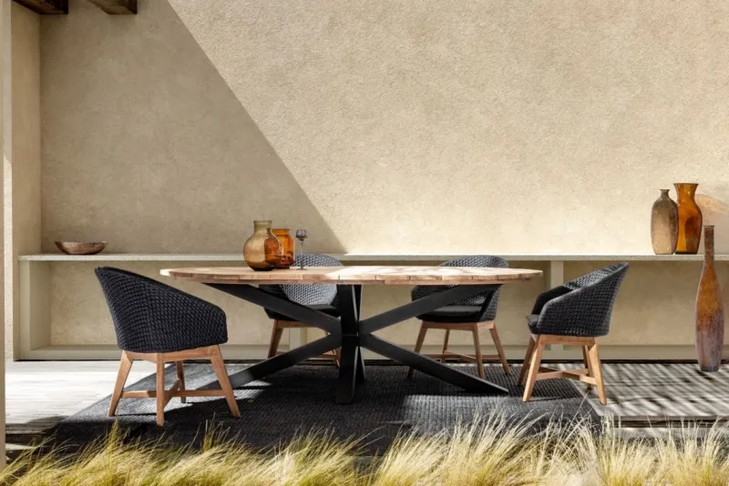 Online Bizzotto SEDIA IN CORDA PER ESTERNO ANTRACITE - COACHELLA