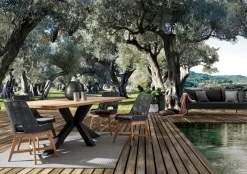 Outlet Bizzotto SEDIA IN CORDA PER ESTERNO COLOR ARDESIA - HESPERIA