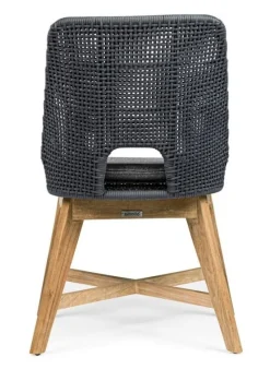 Outlet Bizzotto SEDIA IN CORDA PER ESTERNO COLOR ARDESIA - HESPERIA