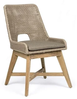 Clearance Bizzotto SEDIA IN CORDA PER ESTERNO TORTORA - HESPERIA