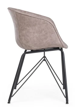 Best Bizzotto SEDIA IN ECOPELLE BEIGE - WARHOL