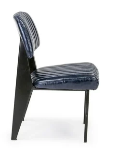 Clearance Bizzotto SEDIA IN ECOPELLE BLU - NELLY