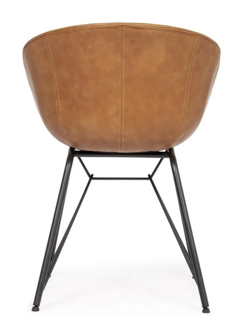 Sale Bizzotto SEDIA IN ECOPELLE COLOR CUOIO - WARHOL