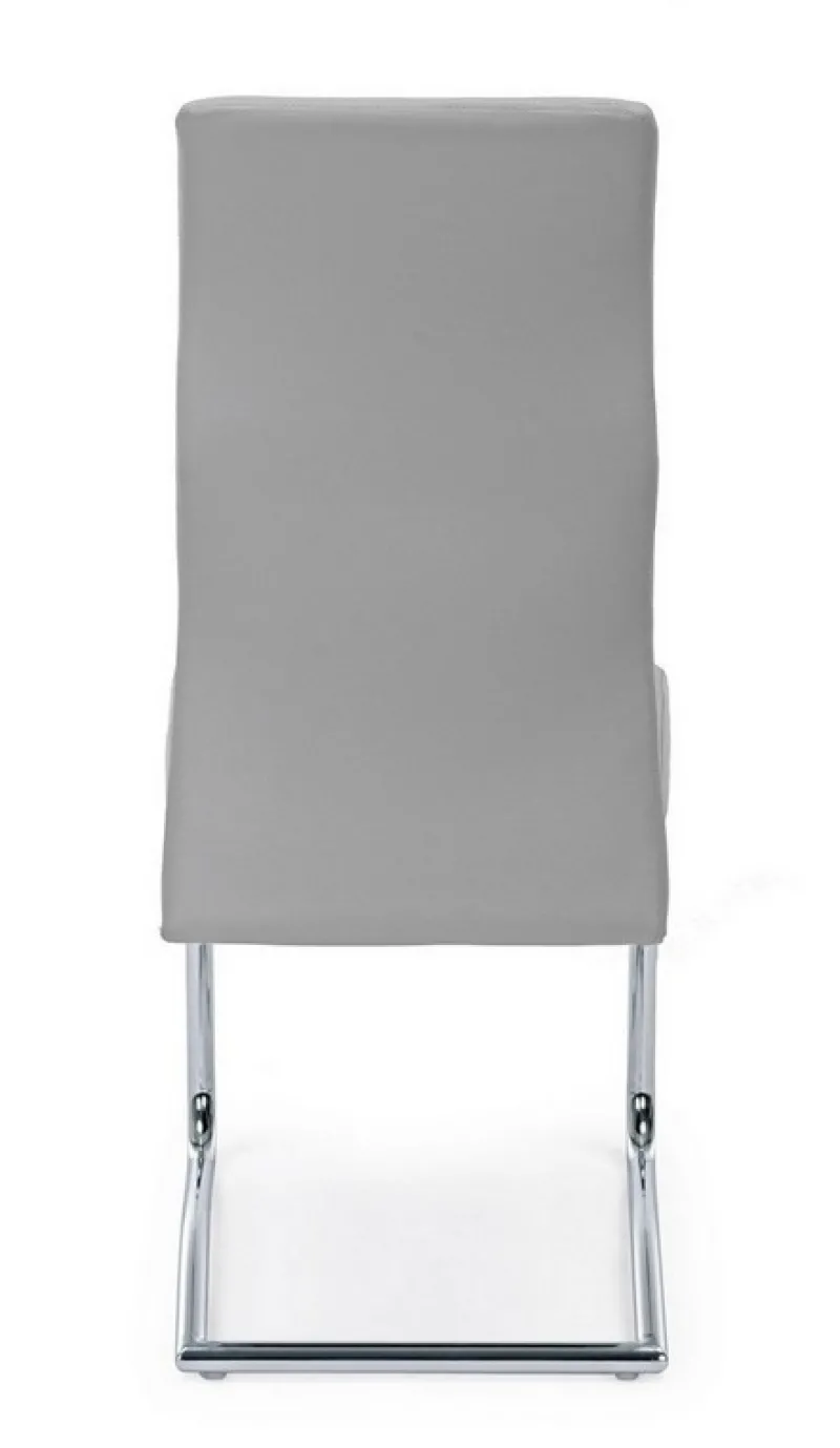 Outlet Bizzotto SEDIA IN ECOPELLE GRIGIO CHIARO - THELMA