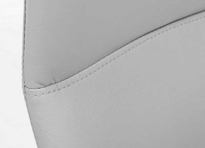 Outlet Bizzotto SEDIA IN ECOPELLE GRIGIO CHIARO - THELMA