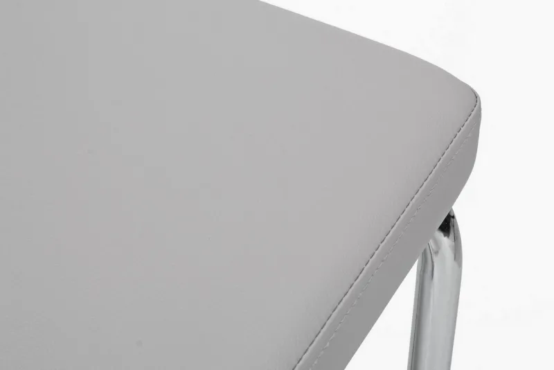 Outlet Bizzotto SEDIA IN ECOPELLE GRIGIO CHIARO - THELMA