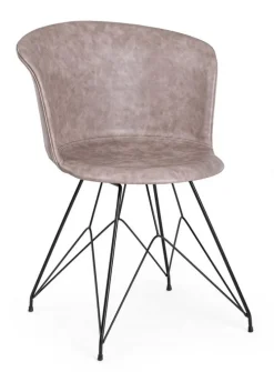 Best Bizzotto SEDIA IN ECOPELLE NERA - LOFT