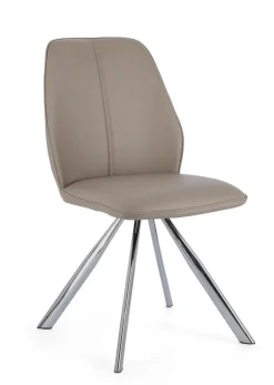 Bizzotto SEDIA IN ECOPELLE TORTORA - MAXWELL