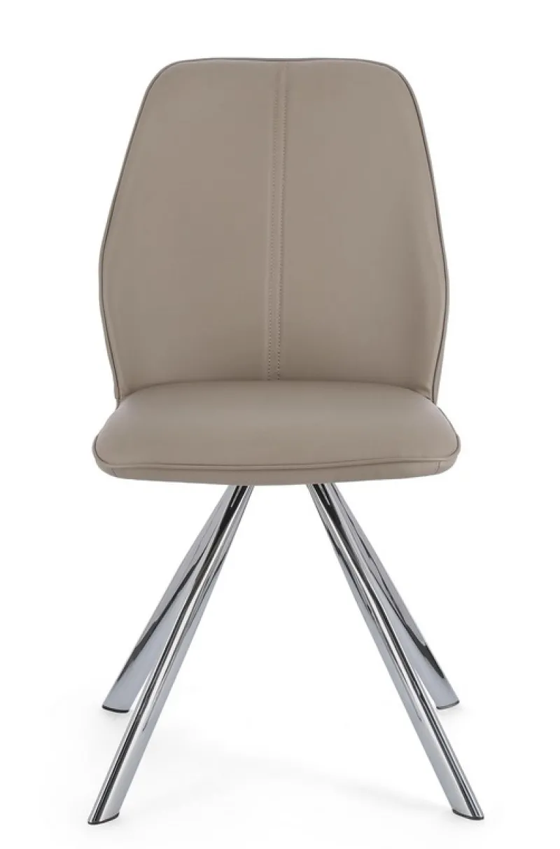 Bizzotto SEDIA IN ECOPELLE TORTORA - MAXWELL