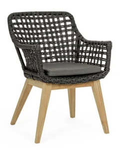 Sale Bizzotto SEDIA IN FIBRA SINTETICA NERA - MADISON