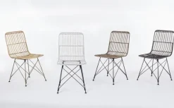 Sale Bizzotto SEDIA IN FIBRE NATURALI BIANCA - LUCILA KUBU