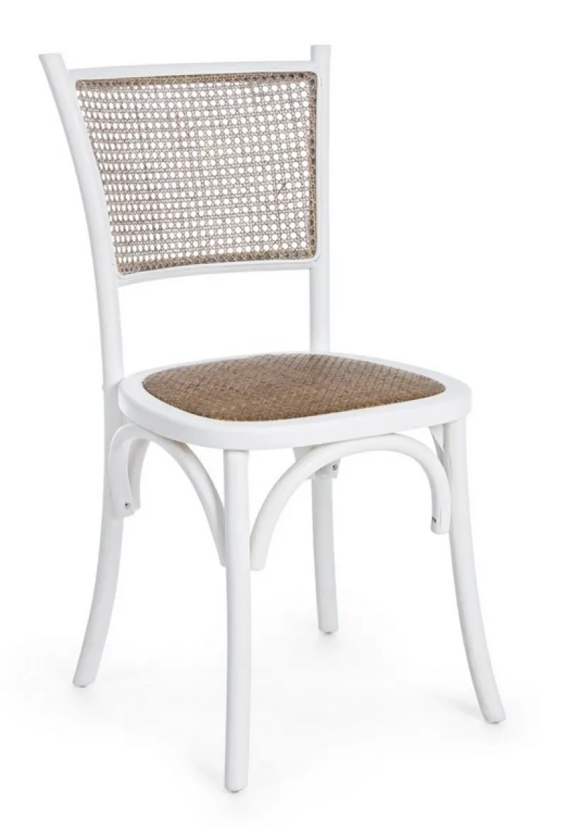 Online Bizzotto SEDIA IN LEGNO BIANCA - CARREL
