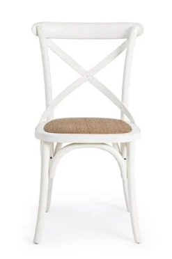 Sale Bizzotto SEDIA IN LEGNO BIANCA - CROSS