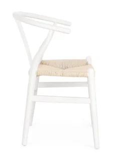 Discount Bizzotto SEDIA IN LEGNO BIANCO - ARTAS
