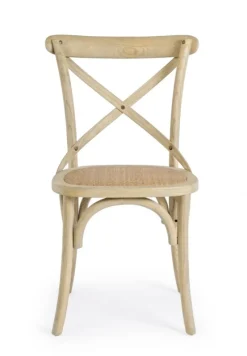 Discount Bizzotto SEDIA IN LEGNO NATURALE - CROSS