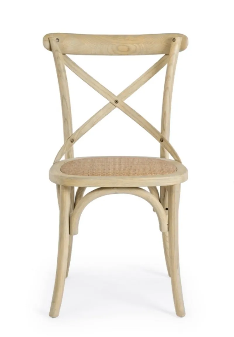 Discount Bizzotto SEDIA IN LEGNO NATURALE - CROSS
